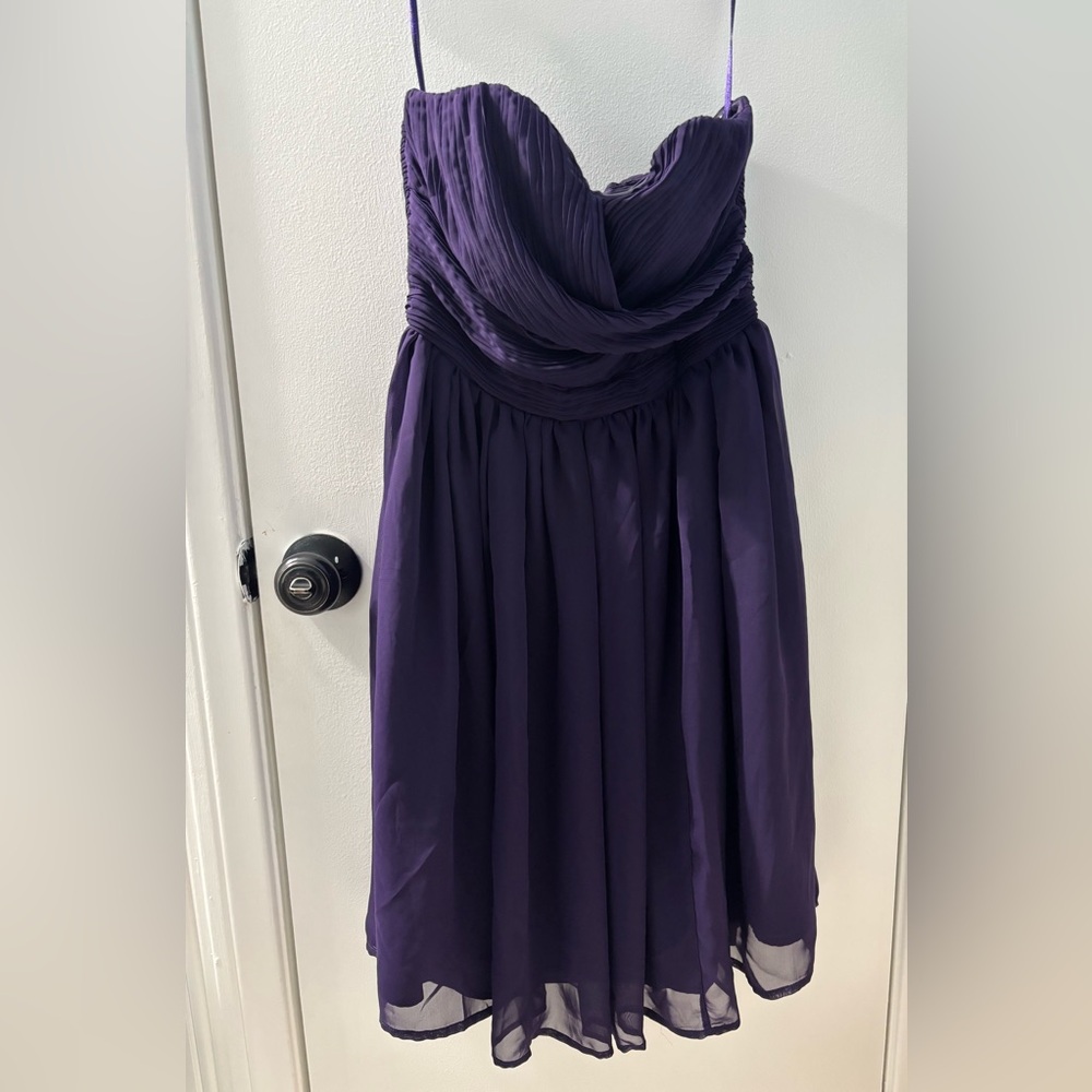 Tevolio Strapless Purple Dress